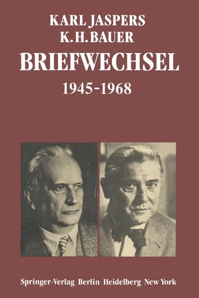 Обложка книги Briefwechsel 1945-1968, K. Jaspers, K.H. Bauer