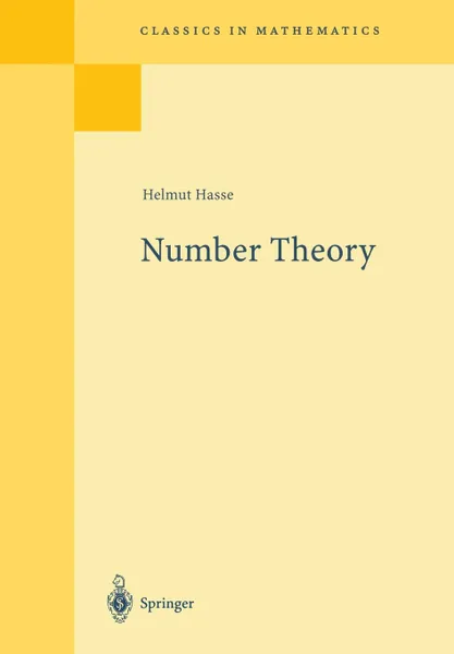 Обложка книги Number Theory, H.G. Zimmer, Helmut Hasse
