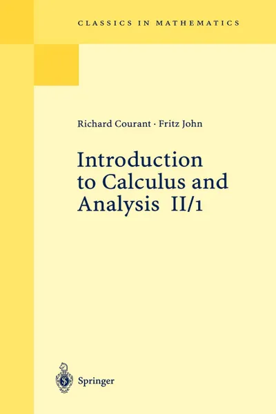 Обложка книги Introduction to Calculus and Analysis II/1, Richard Courant, Fritz John