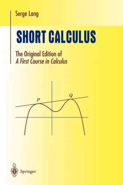 Обложка книги Short Calculus. The Original Edition of 