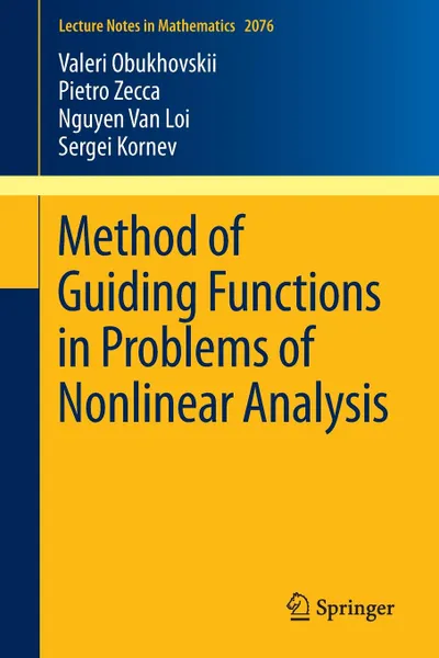 Обложка книги Method of Guiding Functions in Problems of Nonlinear Analysis, Valeri Obukhovskii, Pietro Zecca, Nguyen Van Loi