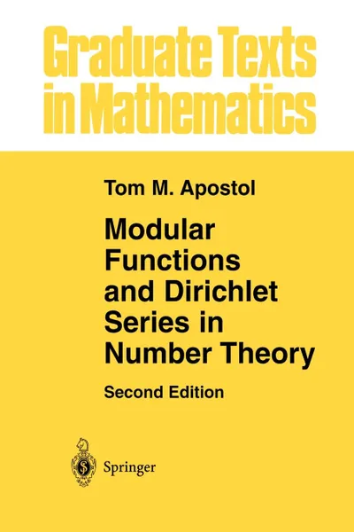 Обложка книги Modular Functions and Dirichlet Series in Number Theory, Tom M. Apostol