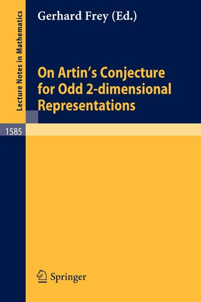 Обложка книги On Artin.s Conjecture for Odd 2-dimensional Representations, 