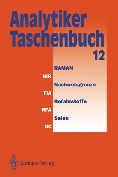 Обложка книги Analytiker-Taschenbuch, Helmut Günzler, Rolf Bordsorf, Klaus Danzer