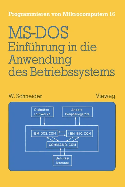 Обложка книги Einfuhrung in die Anwendung des Betriebssystems MS-DOS. Mit Ubungsaufgaben und Losungen, Wolfgang Schneider