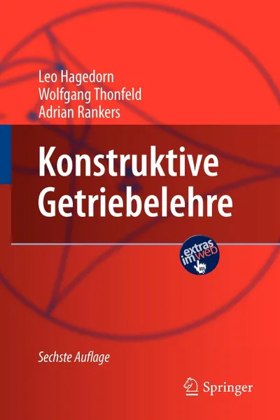 Обложка книги Konstruktive Getriebelehre, Leo Hagedorn, Wolfgang Thonfeld, Adrian Rankers