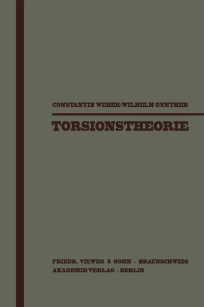 Обложка книги Torsionstheorie, Constantin Weber, Wilhelm Günther