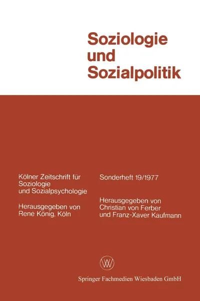 Обложка книги Soziologie Und Sozialpolitik, Christian ~Vonœ Ferber, Christian ?Von? Ferber