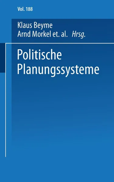 Обложка книги Politische Planungssysteme, Frieder Naschold