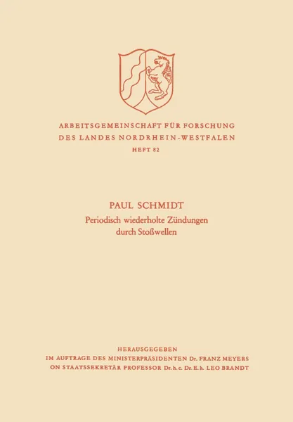 Обложка книги Periodisch Wiederholte Zundungen durch Stosswellen, Paul Schmidt