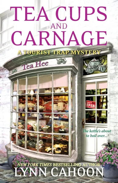 Обложка книги Tea Cups and Carnage, Lynn Cahoon