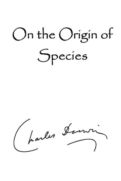 Обложка книги On the Origin of Species, Charles Darwin