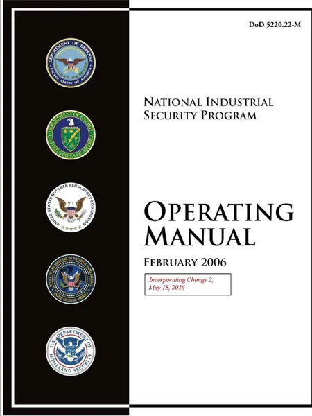 Обложка книги National Industrial Security Program Operating Manual (Incorporating Change 2, May 18, 2016), Department of Defense