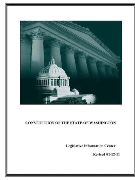 Обложка книги Constitution of The State of Washington, State of Washington