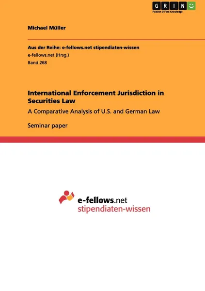 Обложка книги International Enforcement Jurisdiction in Securities Law, Michael Müller