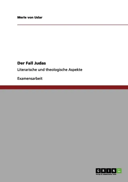 Обложка книги Der Fall Judas, Merle von Uslar