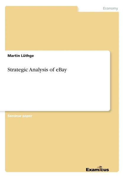 Обложка книги Strategic Analysis of eBay, Martin Lüthge