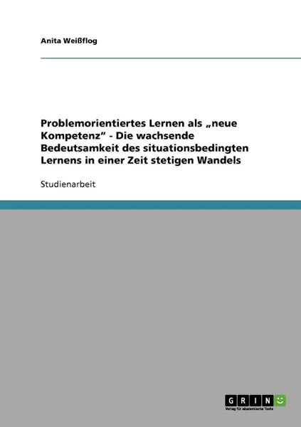 Обложка книги Problemorientiertes Lernen als .neue Kompetenz