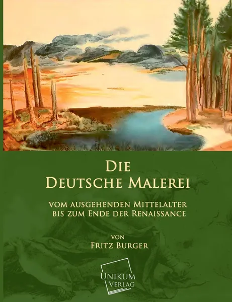 Обложка книги Die Deutsche Malerei, Dr Fritz Burger