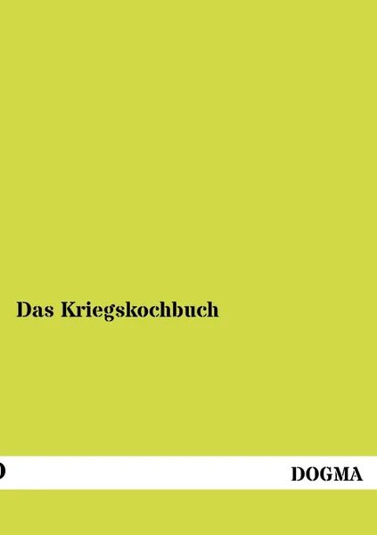 Обложка книги Das Kriegskochbuch, N. N.