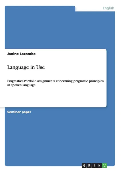 Обложка книги Language in Use, Janine Lacombe