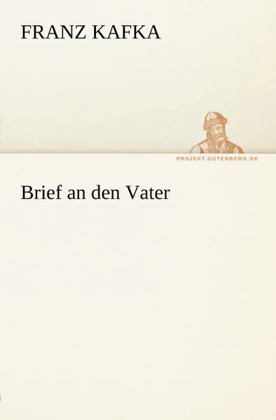 Обложка книги Brief an Den Vater, Franz Kafka