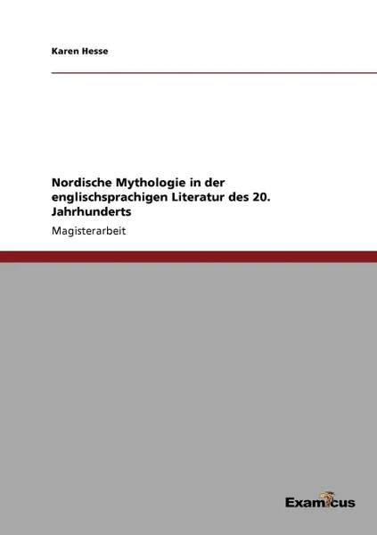 Обложка книги Nordische Mythologie in der englischsprachigen Literatur des 20. Jahrhunderts, Karen Hesse