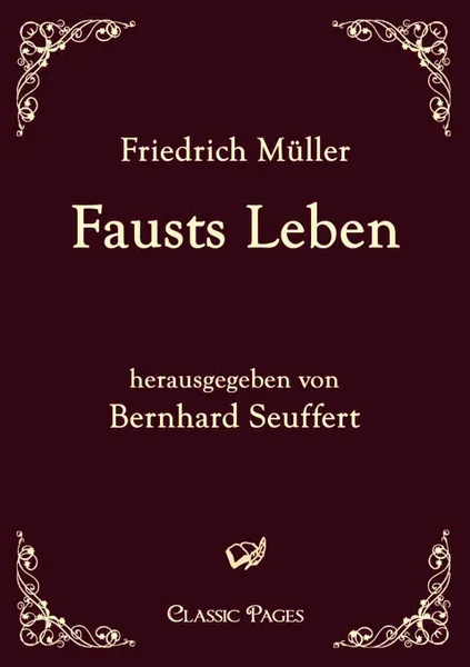 Обложка книги Fausts Leben, Friedrich M. Ller, Friedrich Muller