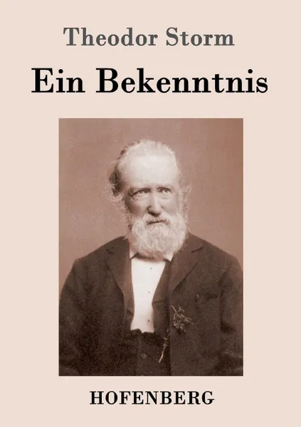 Обложка книги Ein Bekenntnis, Theodor Storm