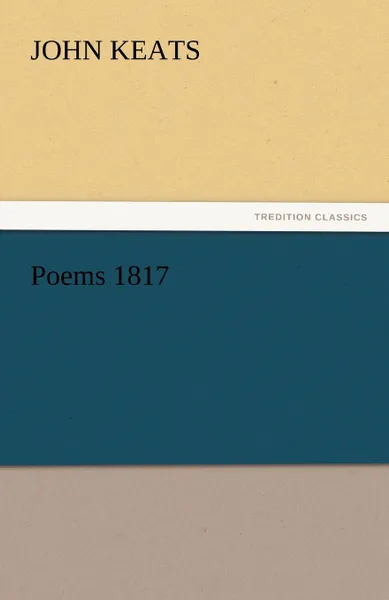 Обложка книги Poems 1817, John Keats