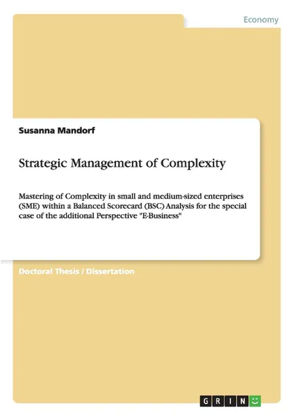 Обложка книги Strategic Management of Complexity, Susanna Mandorf