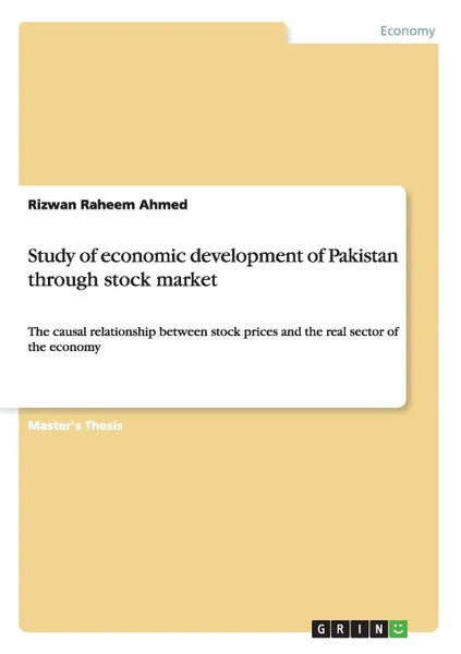 Обложка книги Study of economic development of Pakistan through stock market, Rizwan Raheem Ahmed