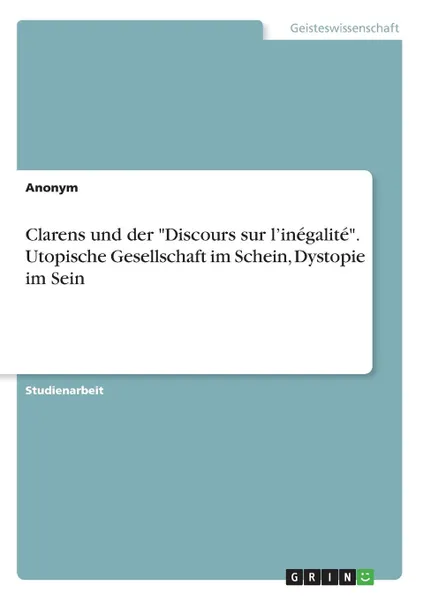 Обложка книги Clarens und der 
