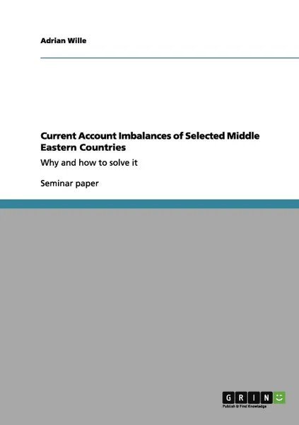 Обложка книги Current Account Imbalances of Selected Middle Eastern Countries, Adrian Wille