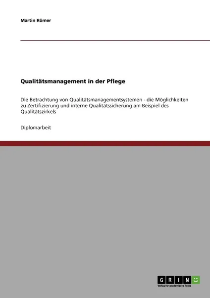 Обложка книги Qualitatsmanagementsysteme in Der Pflege, Martin Romer, Martin R. Mer