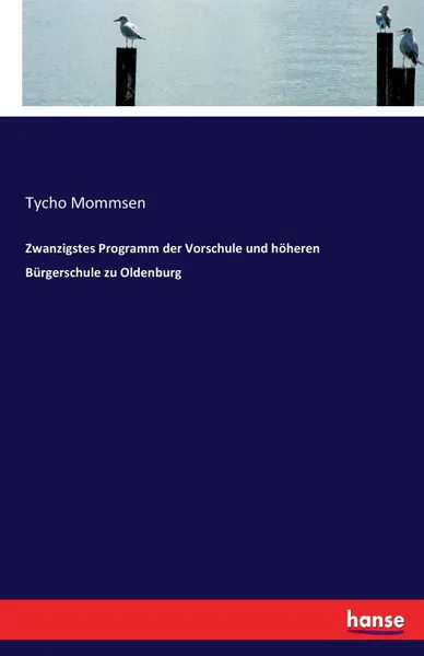 Обложка книги Zwanzigstes Programm der Vorschule und hoheren Burgerschule zu Oldenburg, Tycho Mommsen