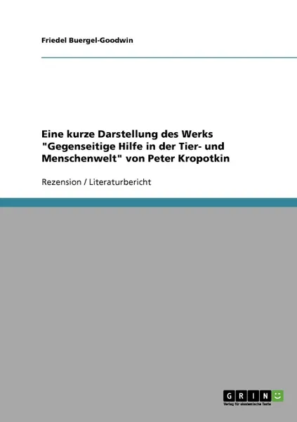 Обложка книги Eine kurze Darstellung des Werks 