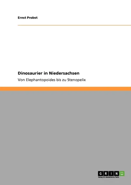 Обложка книги Dinosaurier in Niedersachsen, Ernst Probst