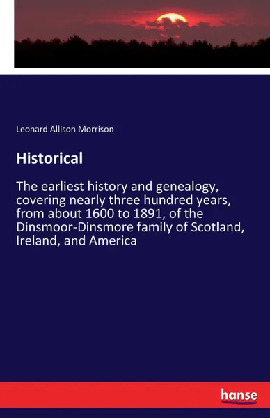 Обложка книги Historical, Leonard Allison Morrison