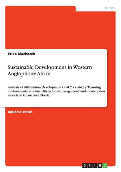 Обложка книги Sustainable Development in Western Anglophone Africa, Erika Machacek