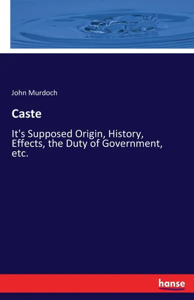 Обложка книги Caste, John Murdoch