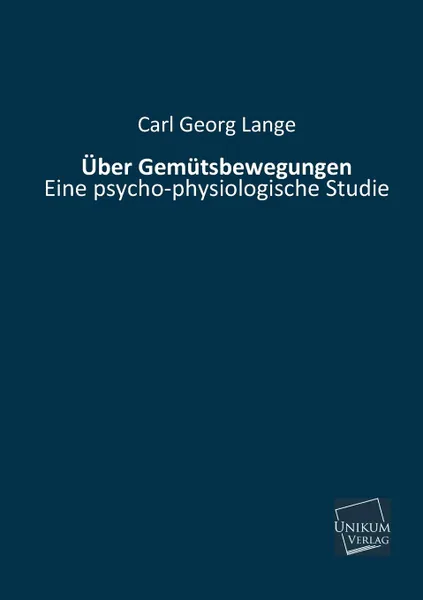 Обложка книги Uber Gemutsbewegungen, Carl Georg Lange