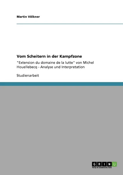 Обложка книги Vom Scheitern in der Kampfzone, Martin Völkner