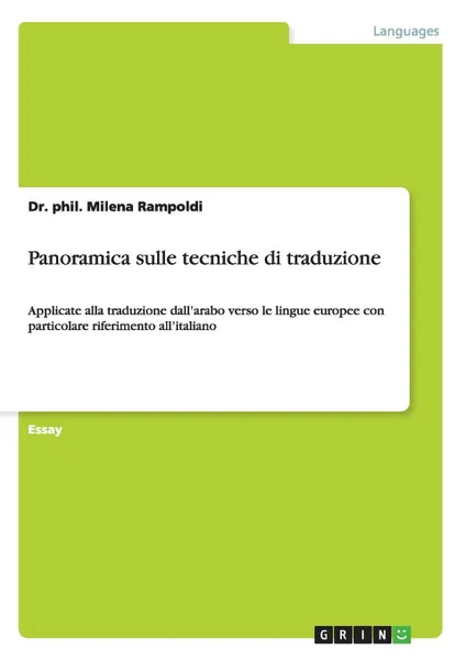 Обложка книги Panoramica sulle tecniche di traduzione, Dr. phil. Milena Rampoldi