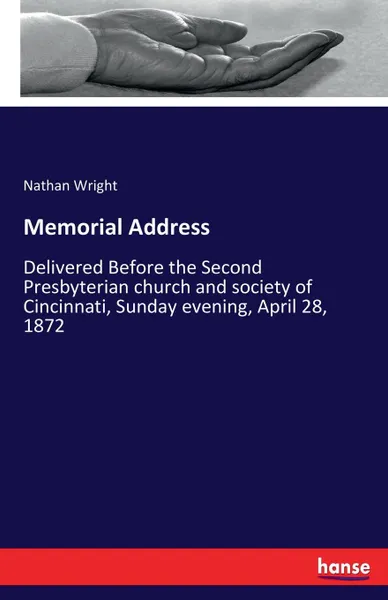 Обложка книги Memorial Address, Nathan Wright