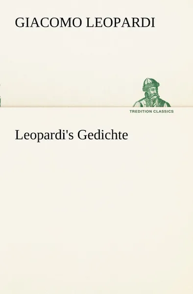 Обложка книги Leopardi.s Gedichte, Giacomo Leopardi