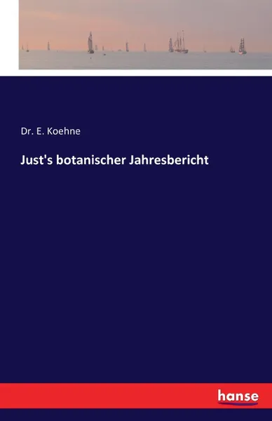 Обложка книги Just.s botanischer Jahresbericht, Dr. E. Koehne