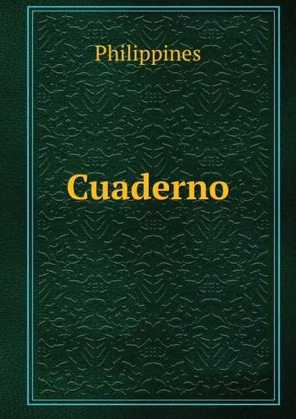 Обложка книги Comision central de Estadistica. 2. Cuaderno, Philippines