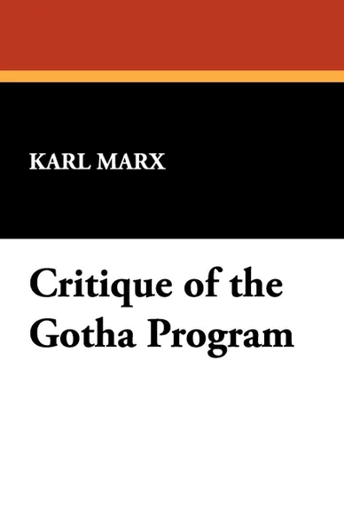 Обложка книги Critique of the Gotha Program, Marx Karl