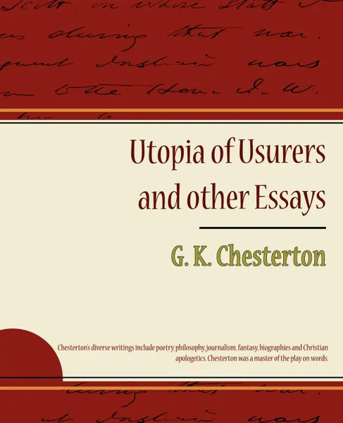 Обложка книги Utopia of Usurers and Other Essays, G. K. Chesterton
